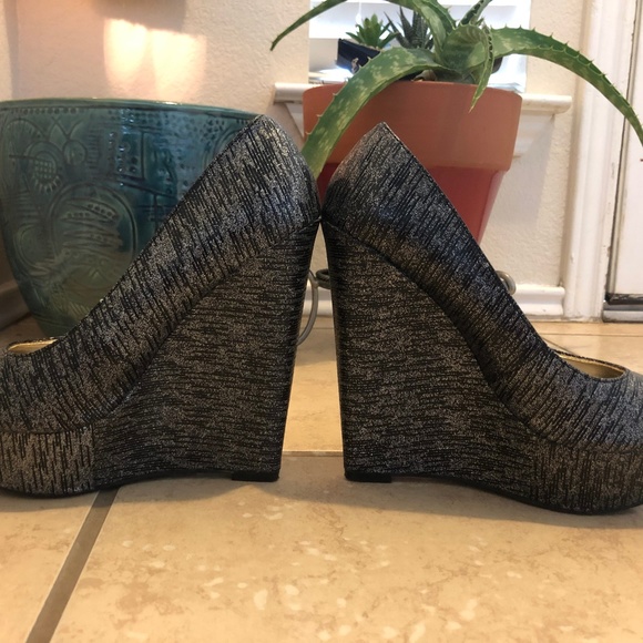 Steve Madden Platform Peep-Toe Wedges - Picture 2 of 8